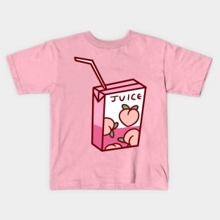 Peach Juice Box Kids T-Shirt